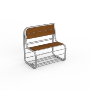 Banquette Bultan en Barrières Vauban Upcyclées - Extérieur