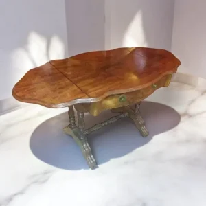Table d'Appoint à Volets Philipparde en Acajou de Cuba